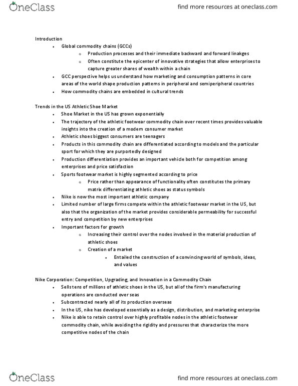 INTL 1101 Lecture Notes - Lecture 21: Sneakers, Epicenter, Postmodernism thumbnail