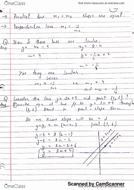MATH 1113 Lecture 6: Solving parallel and perpendicular line problems thumbnail