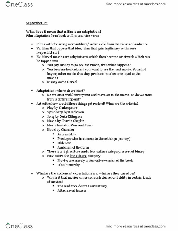 AML-3311 Lecture Notes - Lecture 2: Duke Ellington thumbnail