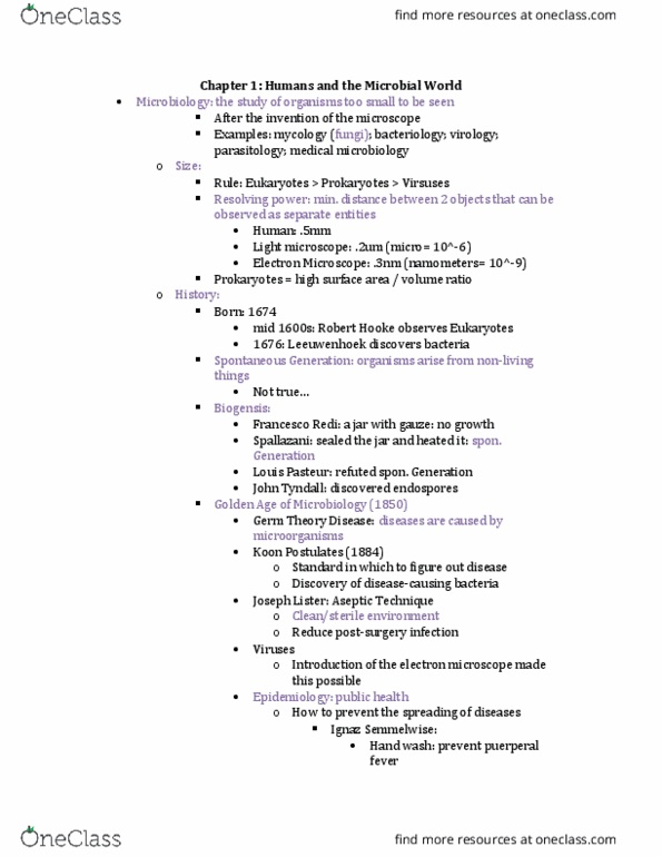 BIOL 2300 Lecture Notes - Lecture 2: Peptidoglycan, Bioremediation, Antibiotics thumbnail