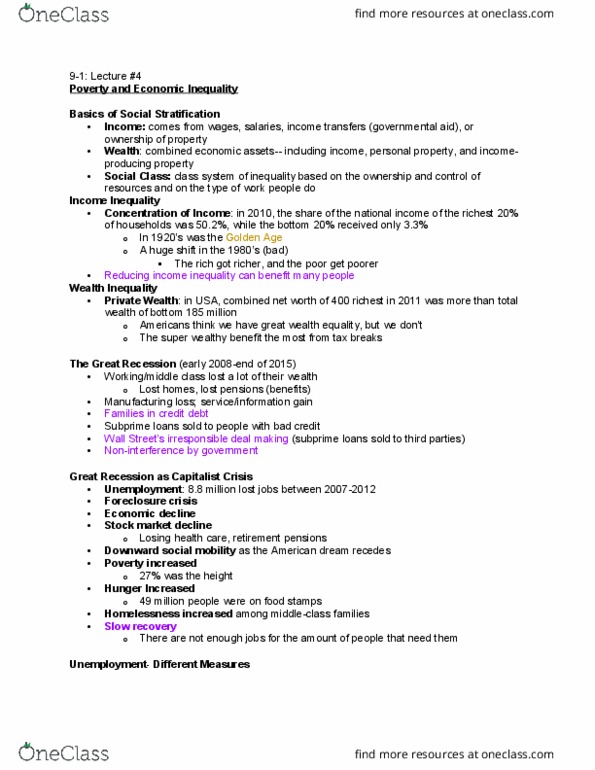 SOC 105 Lecture Notes - Lecture 4: Market Basket, Living Wage, 2010 United States Foreclosure Crisis thumbnail