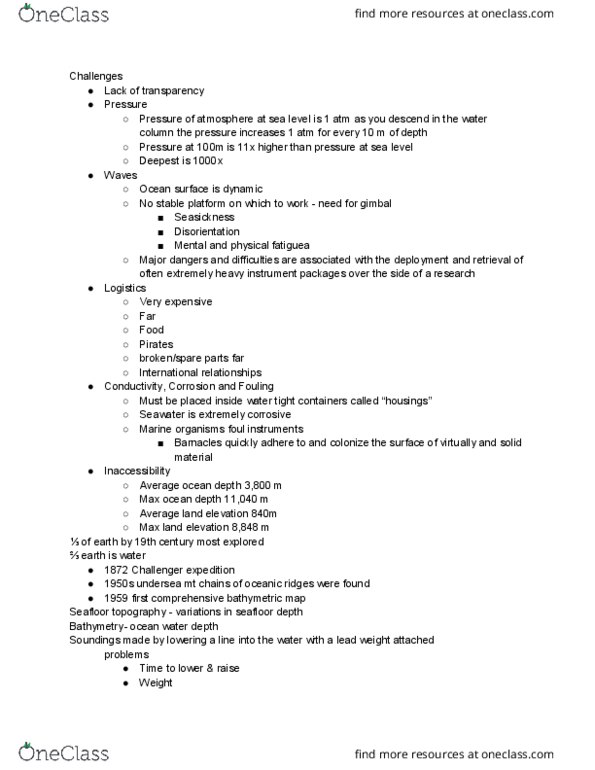 BISC207 Lecture Notes - Lecture 2: High-Occupancy Vehicle Lane, Phosphorite, Manganese Nodule thumbnail