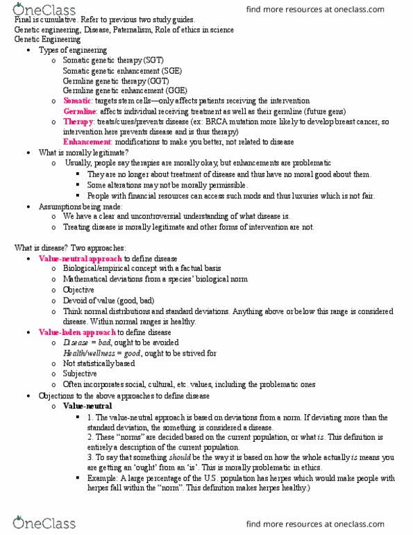 MCD BIO 60 Lecture Notes - Lecture 99: Epigenetics, Q Source, Orthopedic Surgery thumbnail