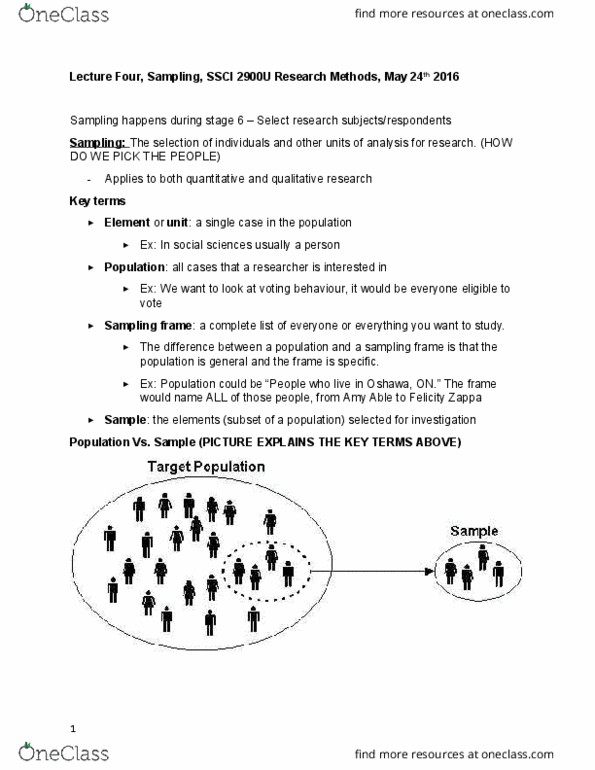 SSCI 2900U Lecture Notes - Lecture 4: Content Analysis, Ethnography, Emma Stone thumbnail