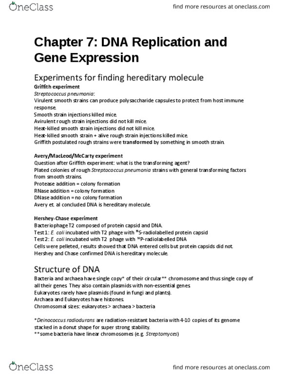 BIOLOGY 2EE3 Chapter Notes - Chapter 7-18: Molecular Mass, Ammonia Monooxygenase, Hurdle Technology thumbnail