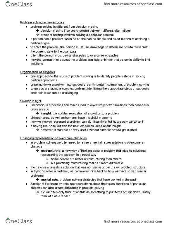 CAS PS 101 Lecture Notes - Lecture 14: Factor Analysis, Raymond Cattell, Fluid And Crystallized Intelligence thumbnail