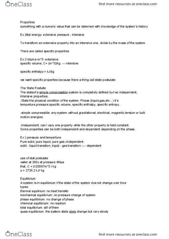 MAE 204 Lecture Notes - Lecture 2: Lead, Pressure Measurement, Enthalpy thumbnail