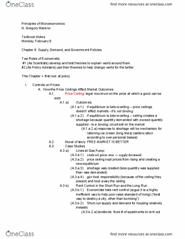 ECON 101 Chapter Notes - Chapter 6: Luxury Tax, Demand Curve, Tax Incidence thumbnail