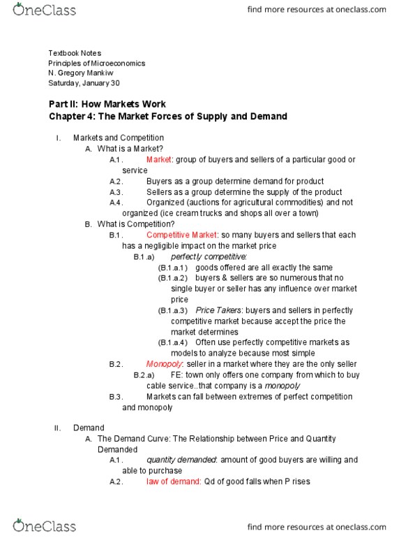 ECON 101 Chapter Notes - Chapter 4: Shortage, Economic Equilibrium, Frozen Yogurt thumbnail