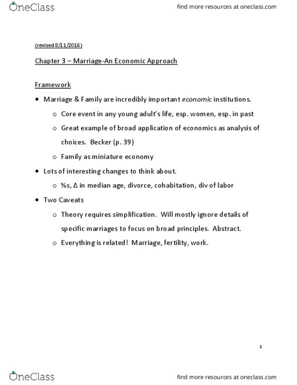 ECON 3100 Lecture Notes - Lecture 3: The Marriage Market, Absolute Advantage, Revealed Preference thumbnail