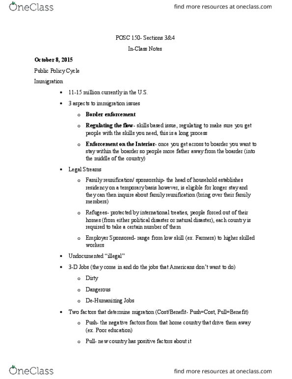 POSC150 Lecture Notes - Lecture 9: Nonpartisanism, Laffer Curve, Donald Rumsfeld thumbnail