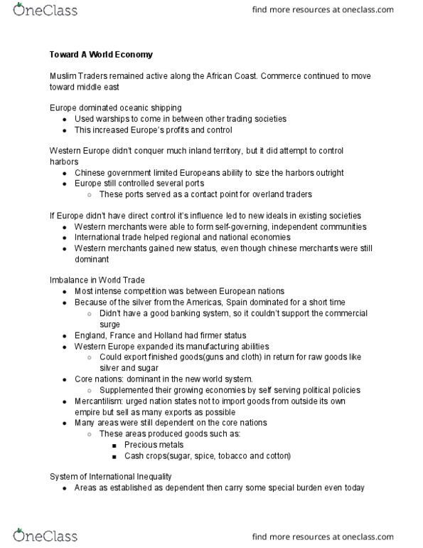 HST 198 Chapter Notes - Chapter 21.3: French East India Company, International Inequality, Mughal Empire thumbnail