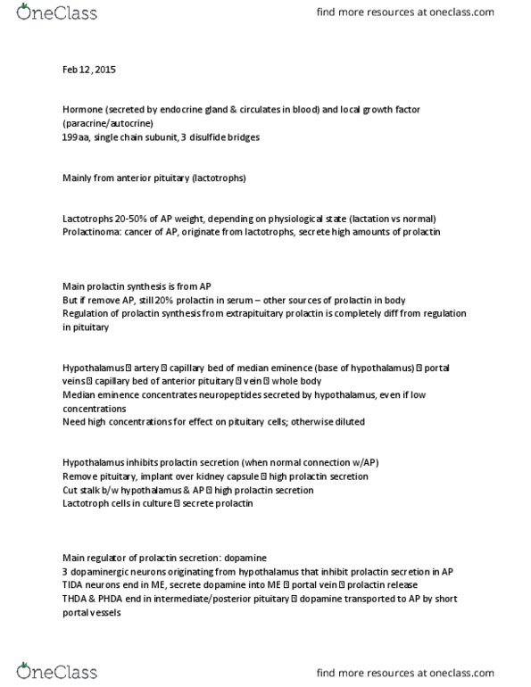 ANAT 322 Lecture Notes - Lecture 8: Janus Kinase 2, Stat5, Cell Adhesion thumbnail