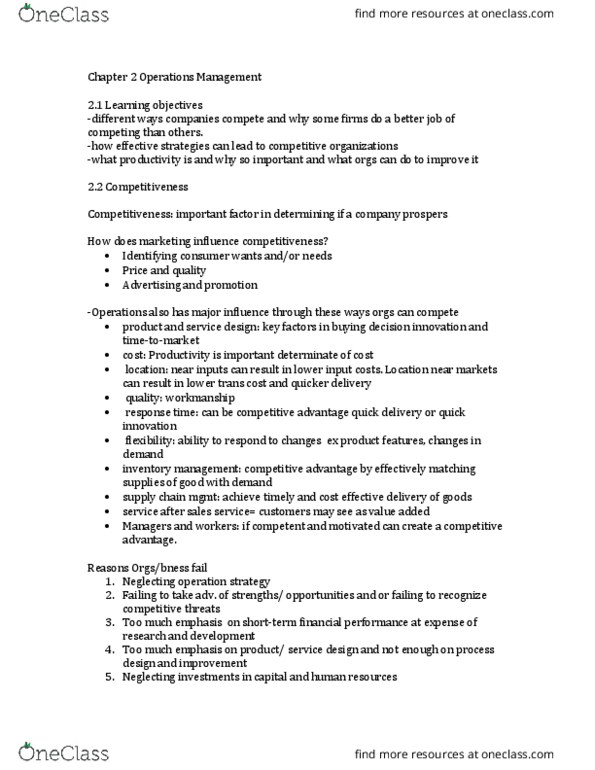 DSCI 304 Chapter Notes - Chapter 2: Total Factor Productivity, Scop, Fax thumbnail