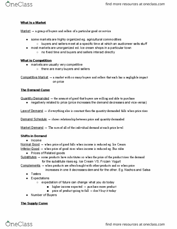 ECON 1BB3 Chapter Notes - Chapter 4: Nachos, Economic Equilibrium, Ice Cream thumbnail