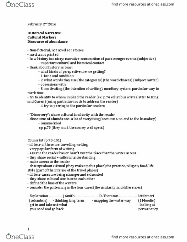 HUMA 1780 Lecture Notes - Lecture 15: Dependent Clause, Susanna Moodie, Snob thumbnail