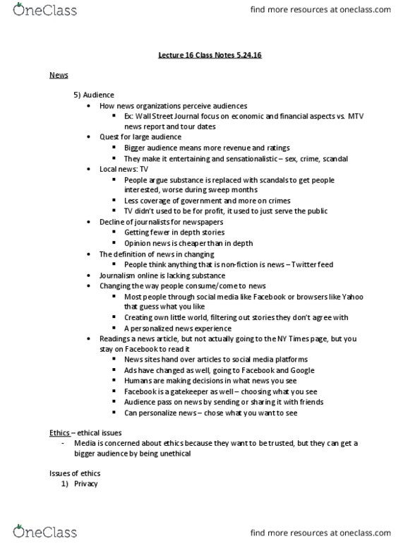 COMM ST 10 Lecture Notes - Lecture 16: Copycat Crime, Telemarketing, Payola thumbnail