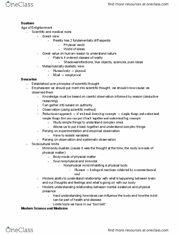 PSYC 323 Lecture Notes - Lecture 1: Mecha, Behavioral Medicine, Homeostasis thumbnail