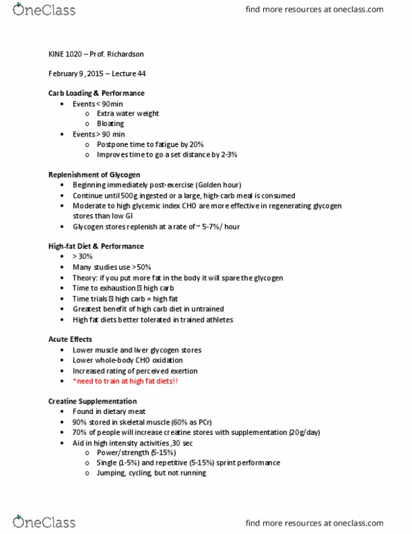 KINE 1020 Lecture Notes - Lecture 44: Atherosclerosis, Omega-3 Fatty Acid, Low-Density Lipoprotein thumbnail