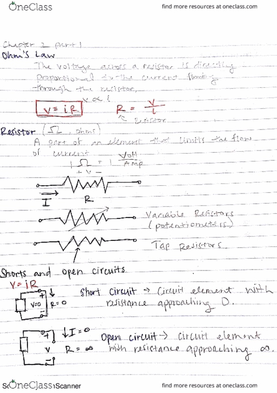 ECE 103 Lecture 2: Ohm's law, Resistors, and Conductance thumbnail