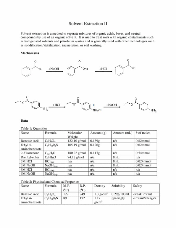 CHEM 212 Lecture Notes - Sodium Hydroxide, Solvent, Organic Compound thumbnail