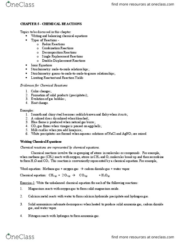 CHEM 241 Lecture Notes - Lecture 5: Spectator Ion, Silver Bromide, Iron(Iii) Oxide thumbnail