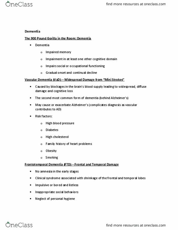 BIO SCI 38 Lecture Notes - Lecture 22: Excitotoxicity, Knitting, Memantine thumbnail