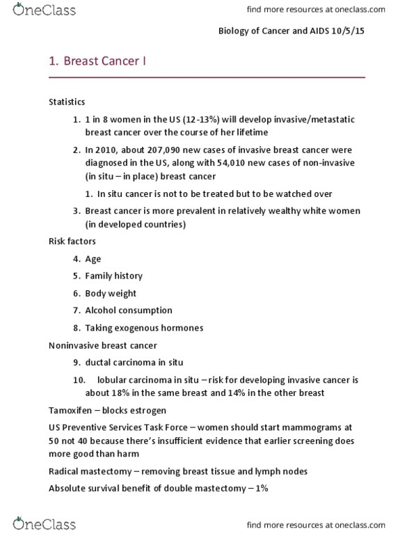 MICROBIO 160 Lecture Notes - Lecture 8: Coronary Circulation, Bone Density, Trastuzumab thumbnail