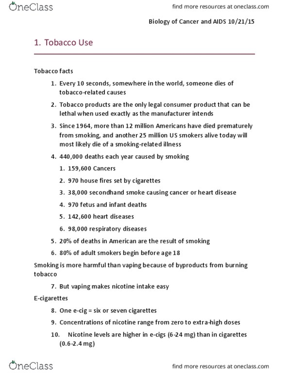 MICROBIO 160 Lecture Notes - Lecture 15: P53, Mitosis, Growth Factor thumbnail