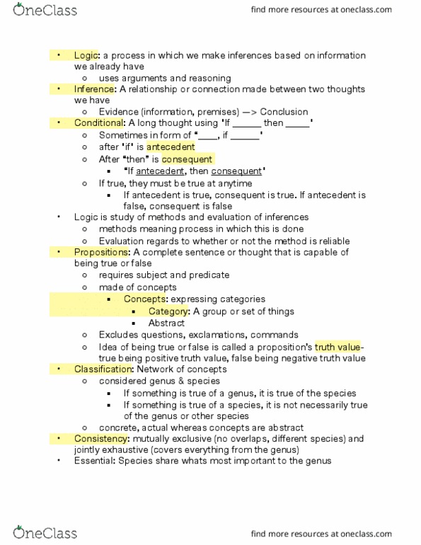 PHIL 101 Lecture Notes - Lecture 1: Collectively Exhaustive Events thumbnail