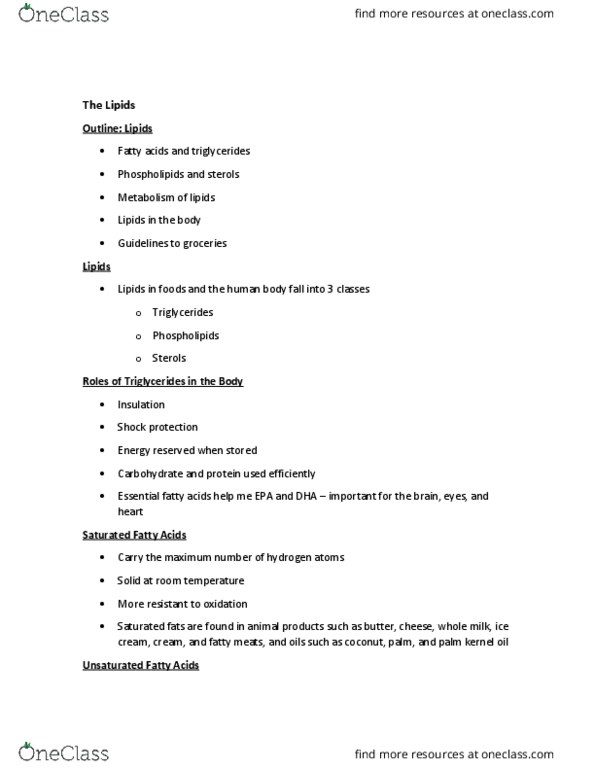 BIO SCI 9A Lecture Notes - Lecture 5: Chylomicron, Offal, Cholecystokinin thumbnail