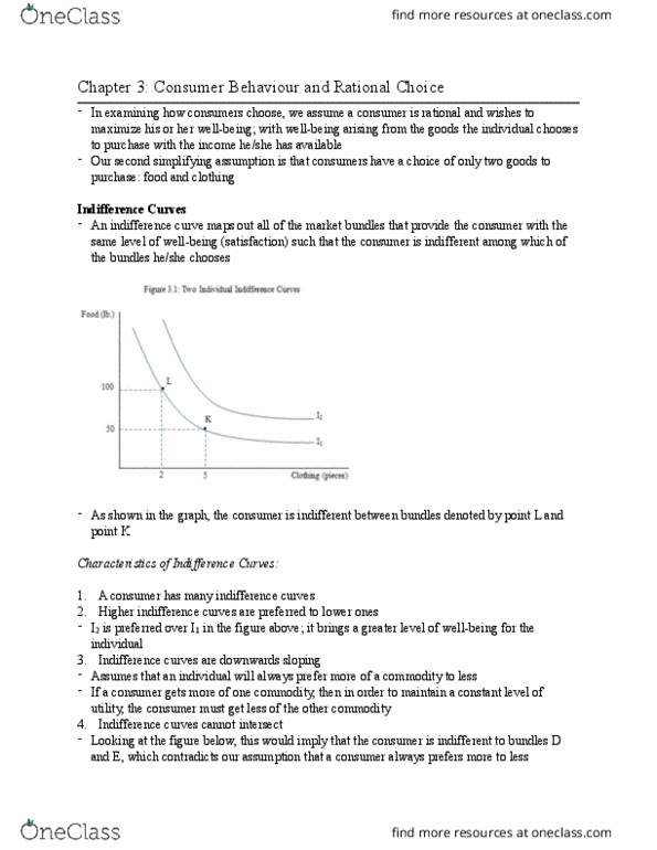EC260 Chapter Notes - Chapter 3: Supply And Demand, Budget Constraint, Reservation Price thumbnail