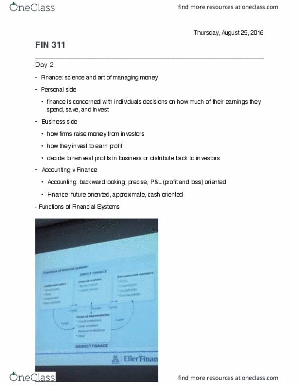 FIN 311 Lecture 2: Day 2 Notes thumbnail