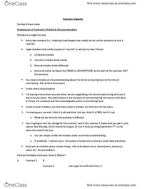 BU231 Lecture Notes - Lecture 15: Mail Order, Standard Form Contract, Identity Theft thumbnail