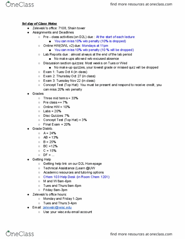 CHEM 103 Lecture Notes - Lecture 4: Industrial Revolution thumbnail