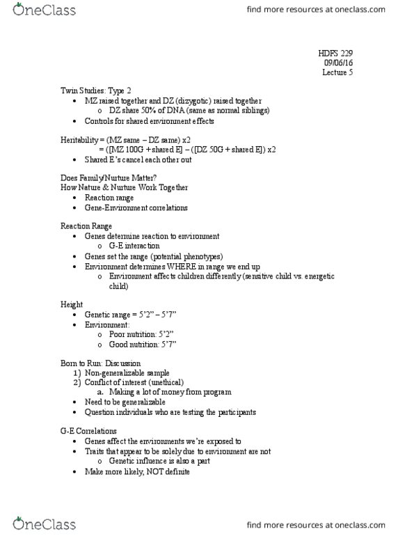 HD FS 229 Lecture Notes - Lecture 5: Apache Hadoop, Heritability thumbnail