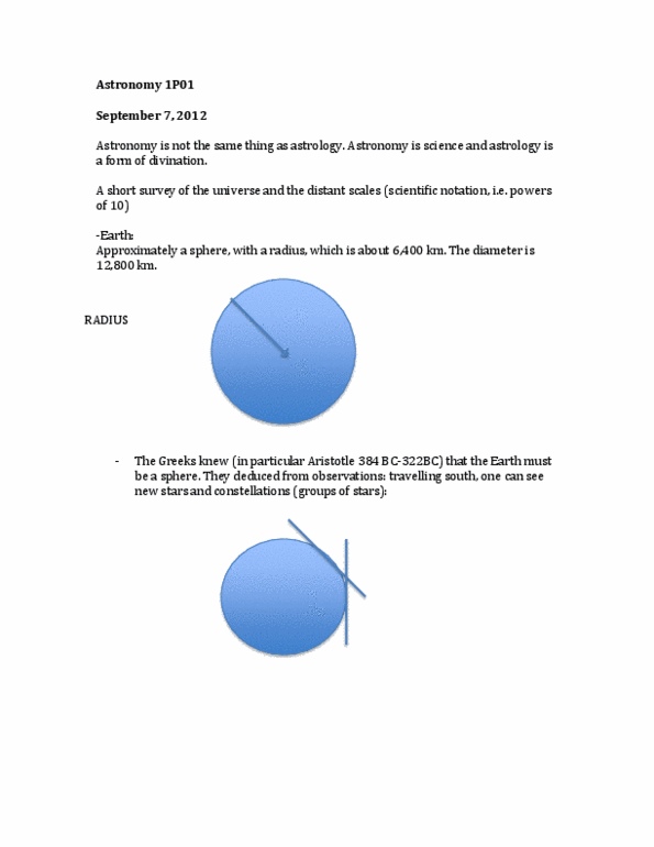 ASTR 1P01 Lecture : Astronomy 1P01 notes.docx thumbnail