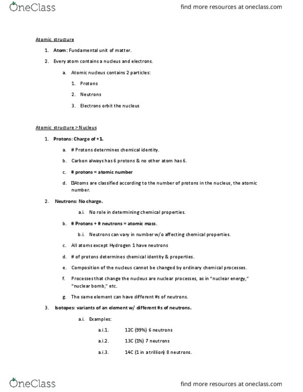 BSC 114 Lecture Notes - Lecture 1: Ionic Bonding, Electronegativity, Ion thumbnail