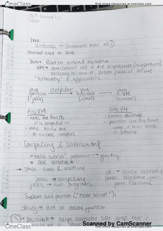 CS 0007 Lecture 2: Intro to Java Programming thumbnail