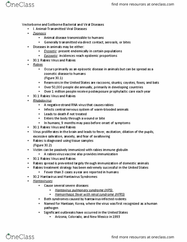 BIOS 350 Lecture Notes - Lecture 30: Rickettsia Prowazekii, Human Monocytotropic Ehrlichiosis, Headache thumbnail