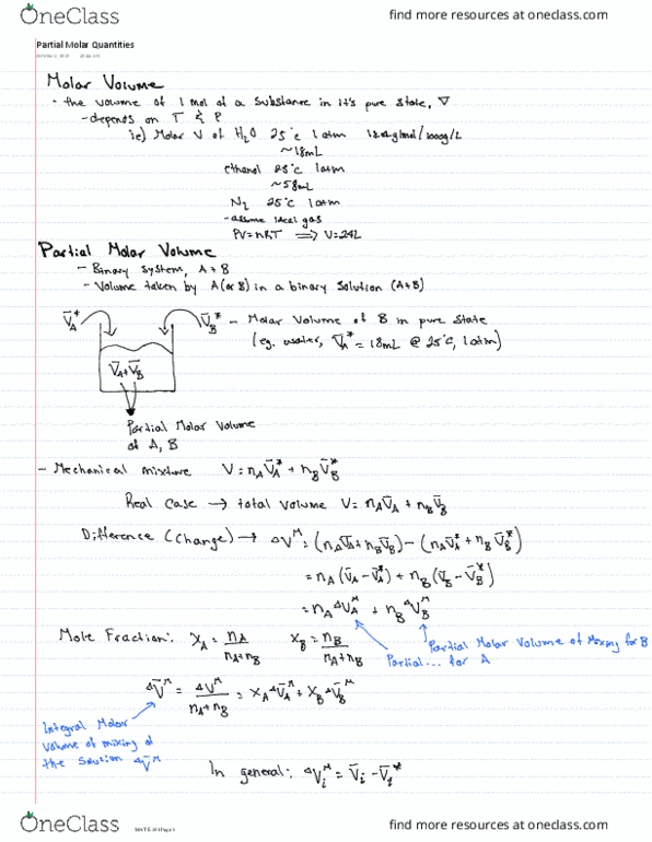 MAT E301 Lecture 12: 12 Partial Molar Quantities thumbnail