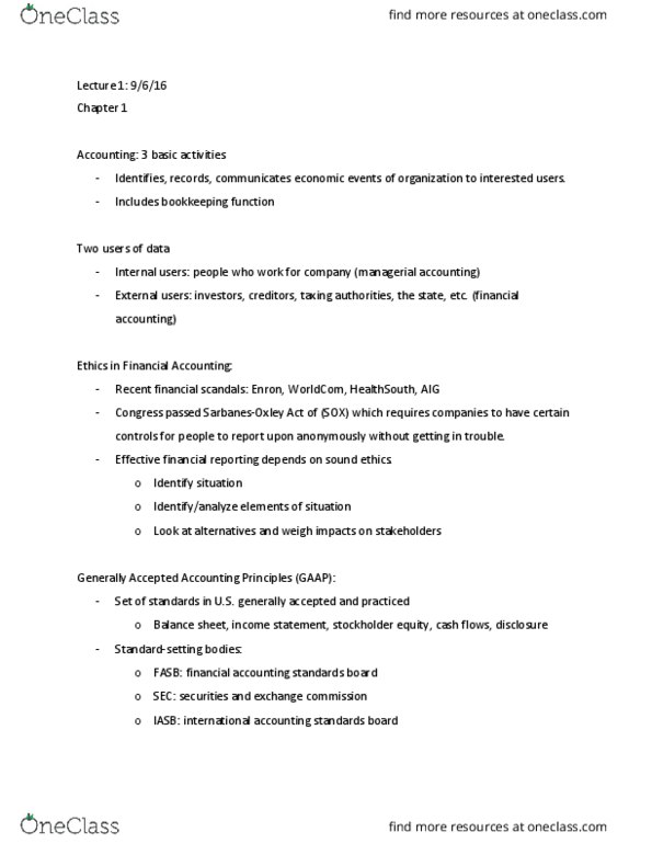 33:010:272 Lecture Notes - Lecture 1: Income Statement, Balance Sheet, Legal Personality thumbnail