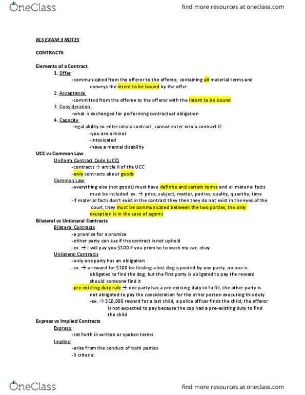 BLS 342 Lecture Notes - Lecture 10: Appurtenance, Quitclaim Deed, Nuisance thumbnail