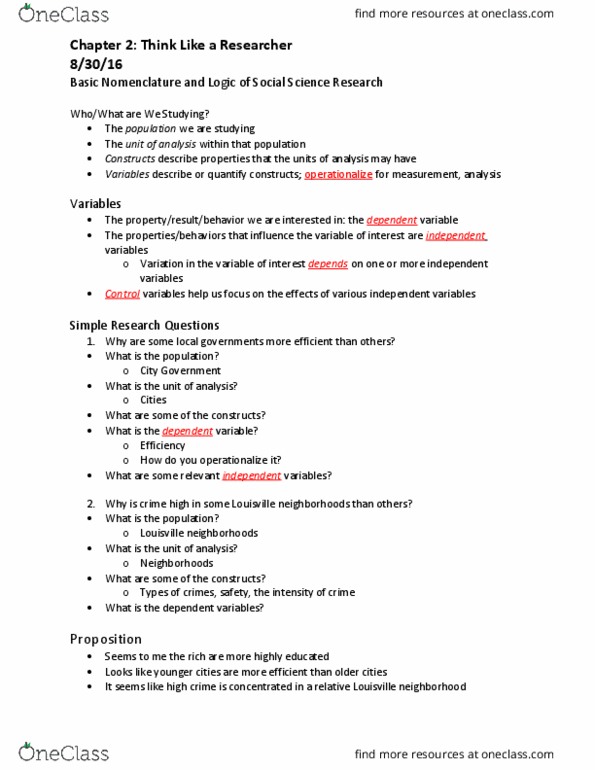 POLS 390 Lecture Notes - Lecture 2: Statistical Hypothesis Testing, Null Hypothesis, Falsifiability thumbnail