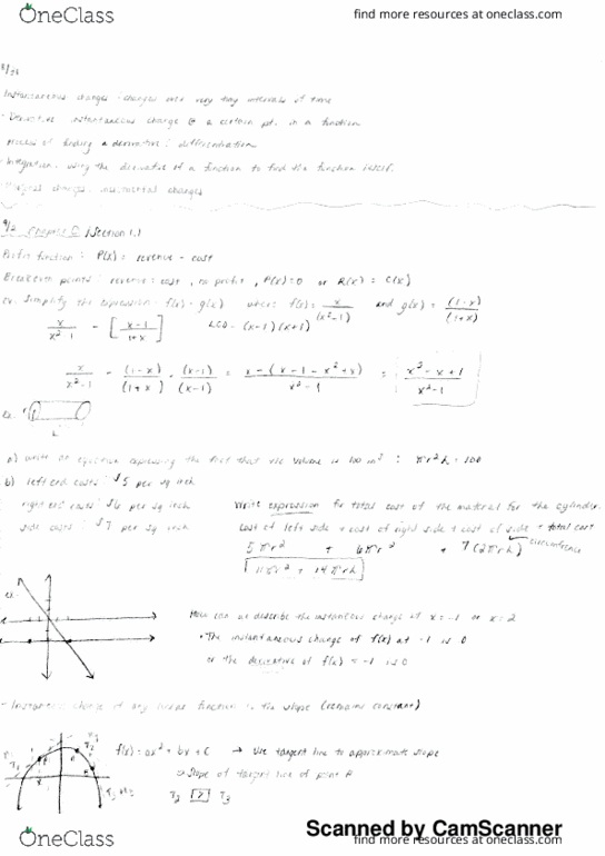 MATH221 Lecture 1: Calc 221 Chapter 0,1 and 2 notes thumbnail