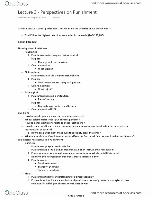 CRM/LAW C7 Lecture Notes - Lecture 3: Ushas thumbnail