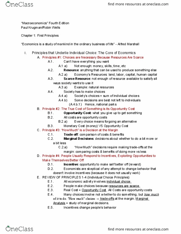 ECON 102 Chapter Notes - Chapter 1: Air Traffic Control, Government Spending, Opportunity Cost thumbnail