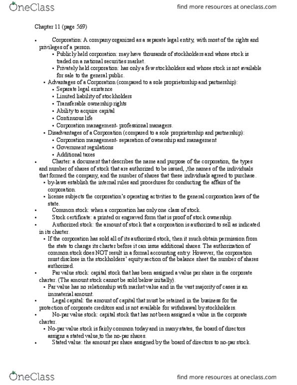 ACCT207 Lecture Notes - Lecture 10: Authorised Capital, Promissory Note, Financial Statement thumbnail