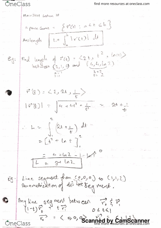 MATH 241 Lecture 10: MATH 241 Honors Lecture Notes #10 thumbnail