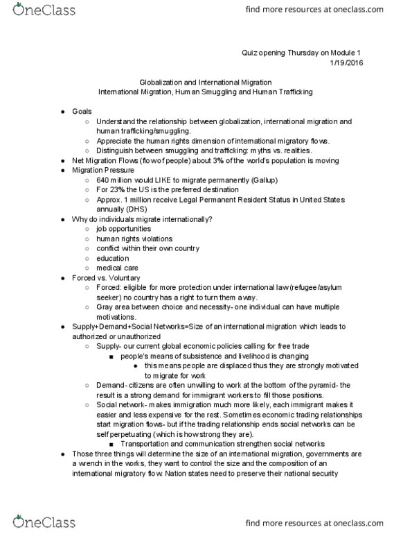 INTLSTD 101 Lecture Notes - Lecture 3: Removal Proceedings, Permission Slip, Voluntary Return thumbnail